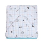 Toalhão de Banho Soft Premium Papi Baby com Capuz Esportes Xadrez - Conforto e Qualidade Exclusiva