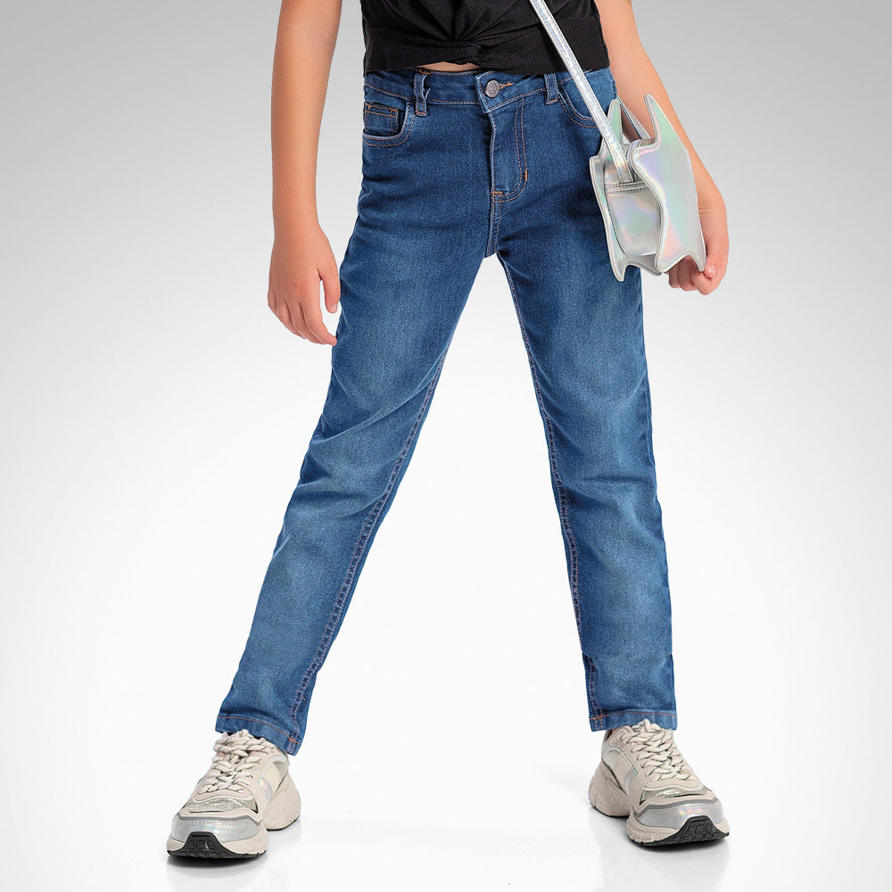 Calca Feminino Infantil Skinny Jeans