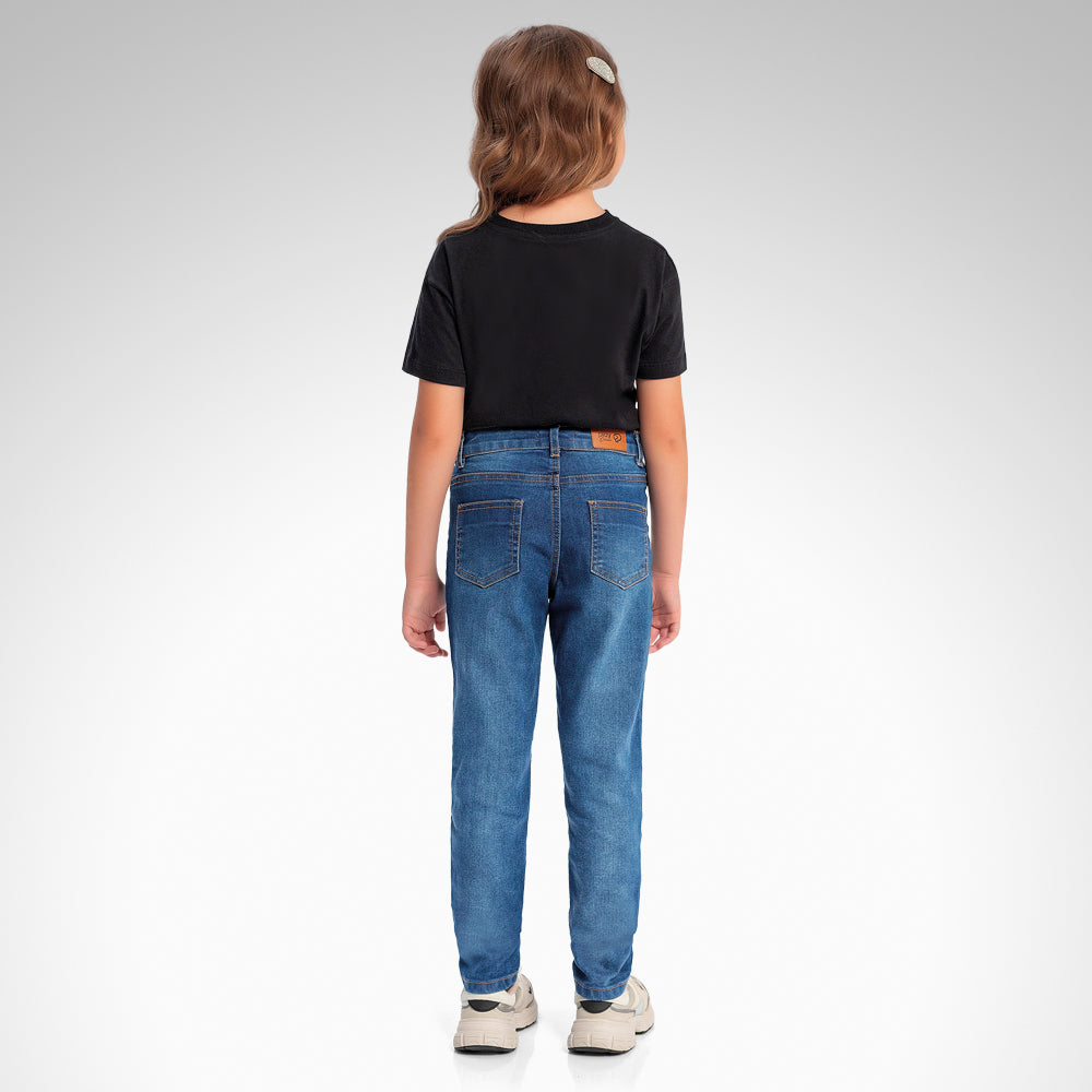 Calca Feminino Infantil Skinny Jeans