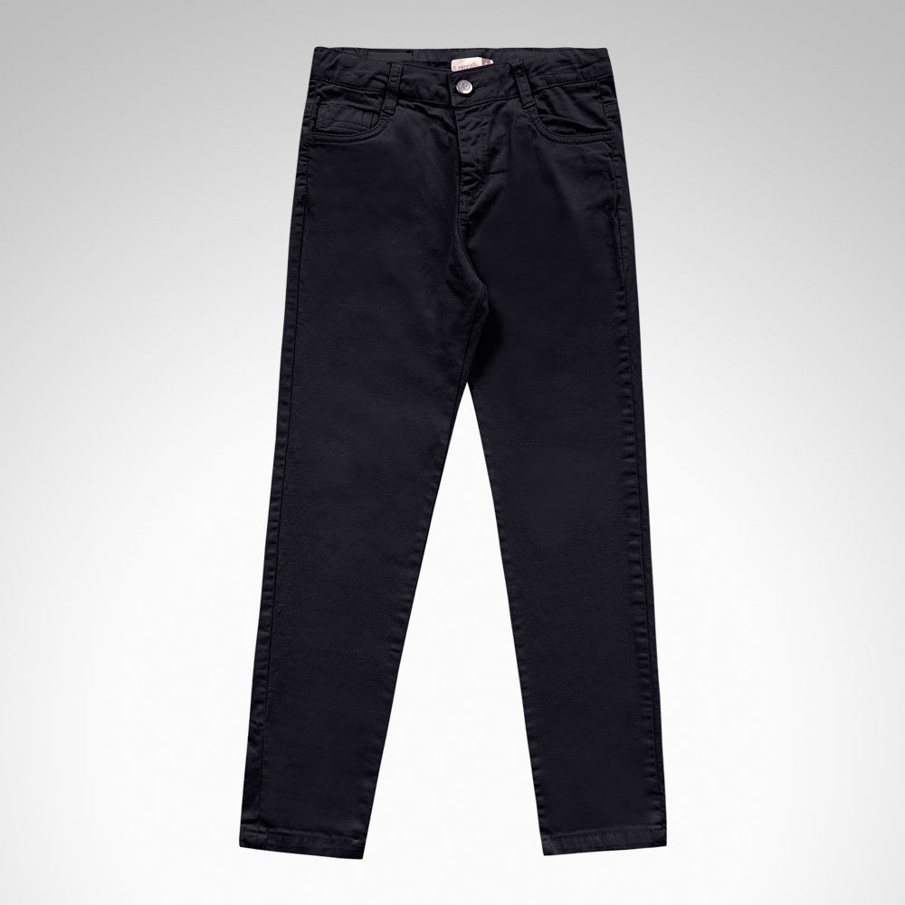 Calca Feminino Infantil Sarja Jeans