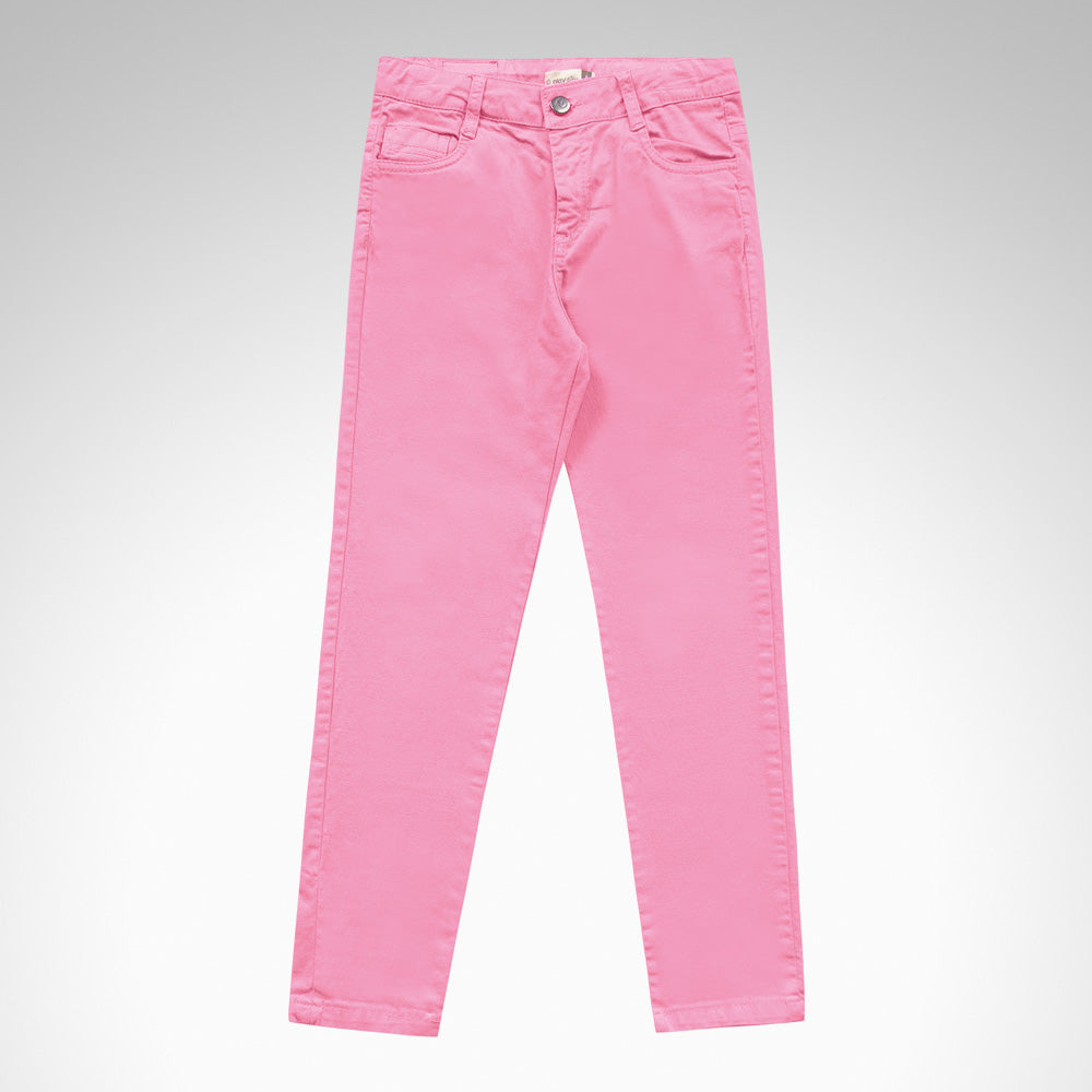 Calca Feminino Infantil Sarja Jeans