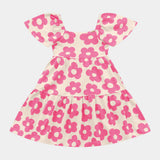 Vestido Feminino Infantil Rosas