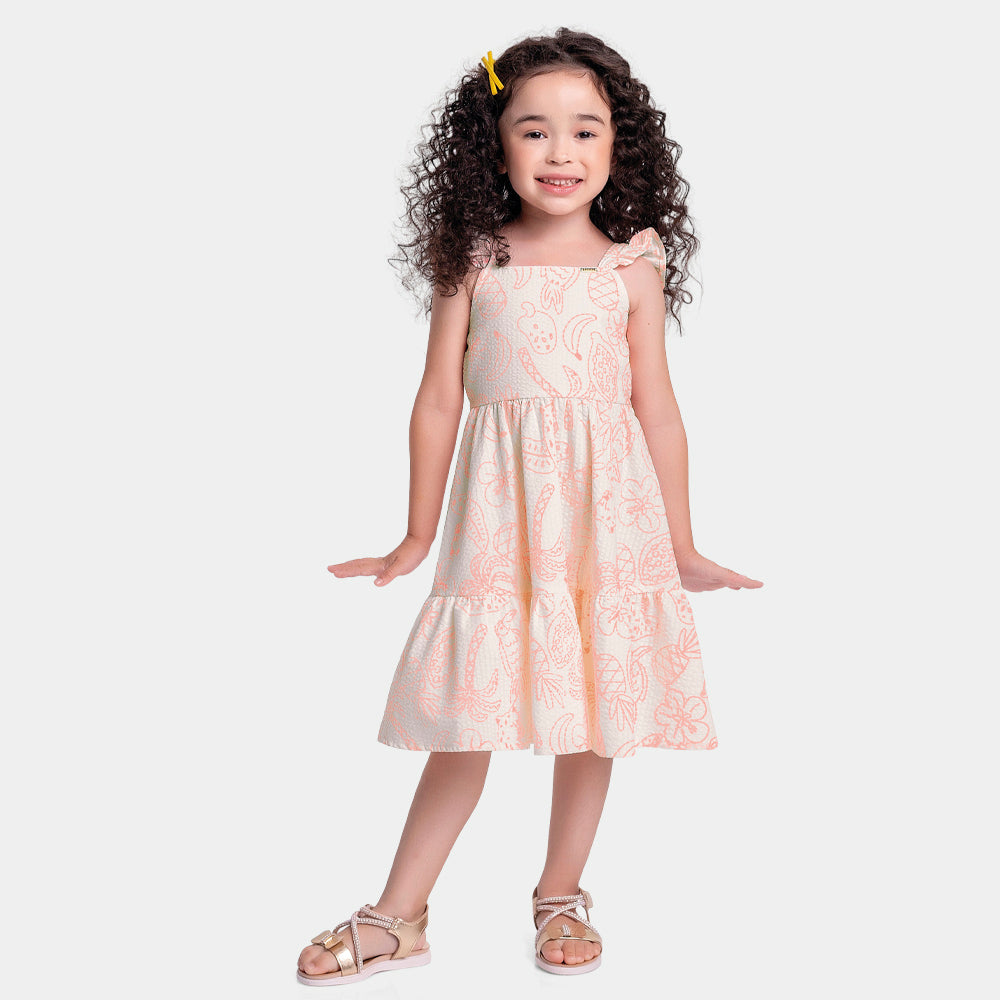 Vestido Feminino Infantil Tropical