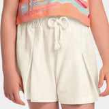 Conjunto Feminino Infantil Shorts Malha Monaco
