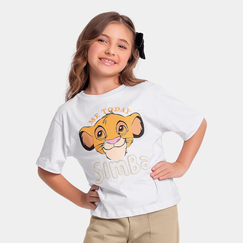 Blusa Feminina Infantil Simba Disney