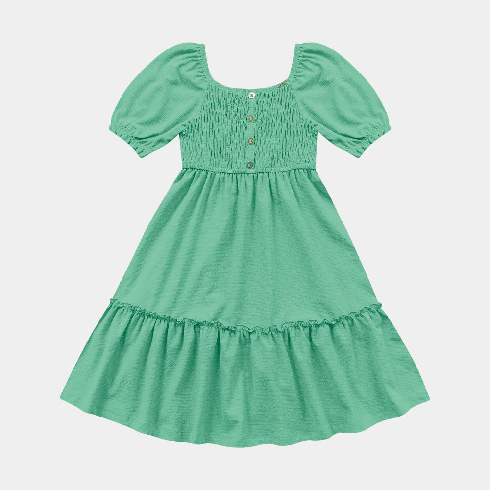 Vestido Feminino Infantil Midi
