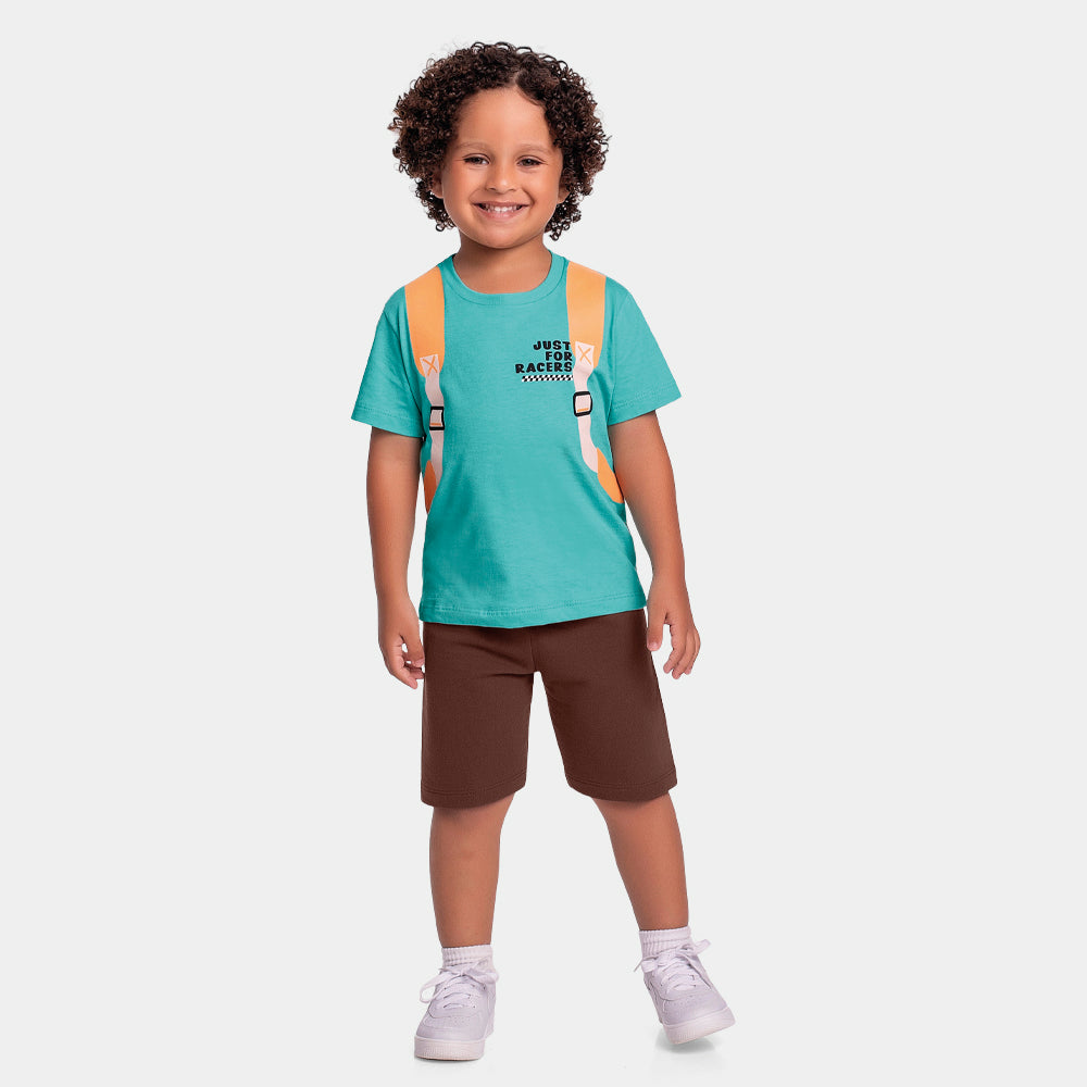 Conjunto Masculino Infantil Just For Racers