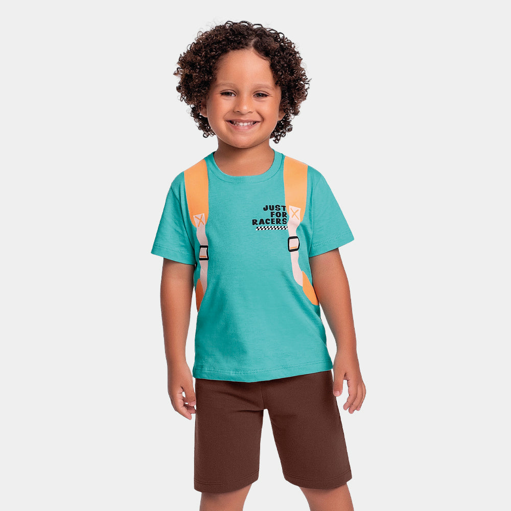 Conjunto Masculino Infantil Just For Racers