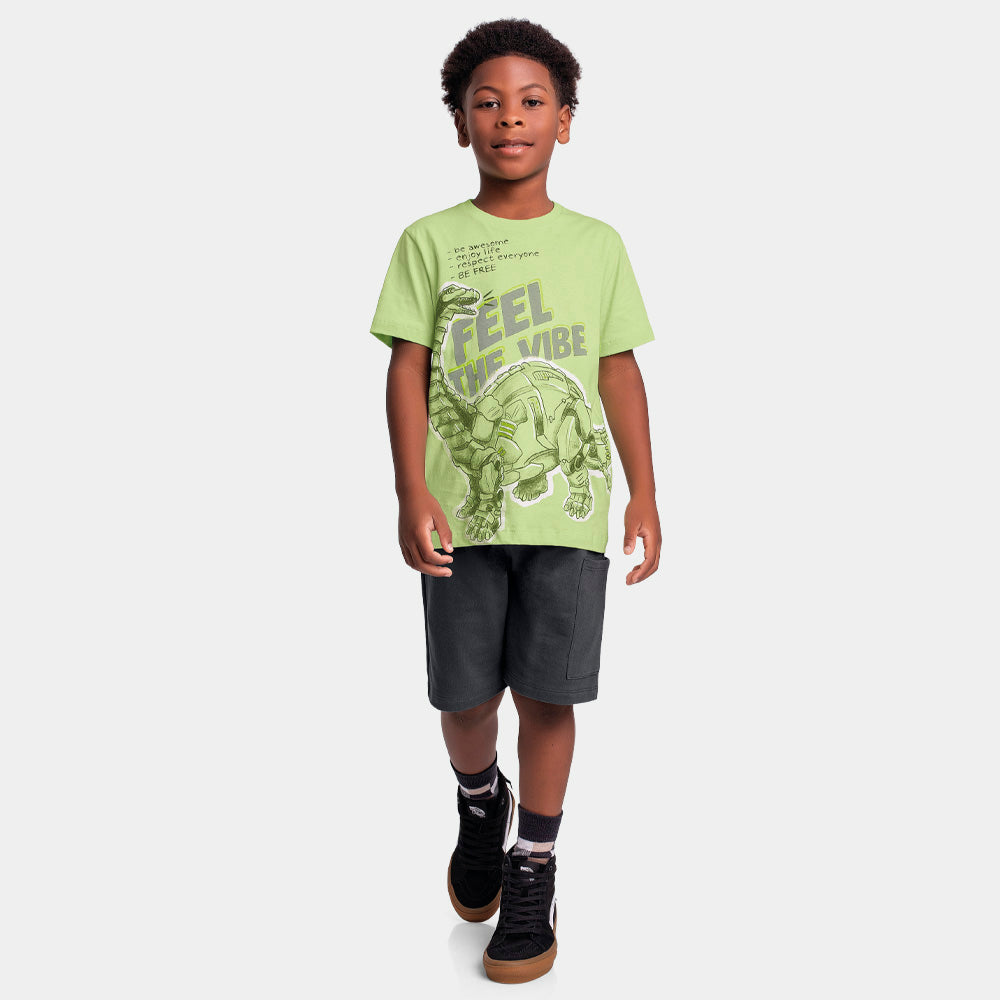Conjunto Masculino Infantil em Malha Be Awesome
