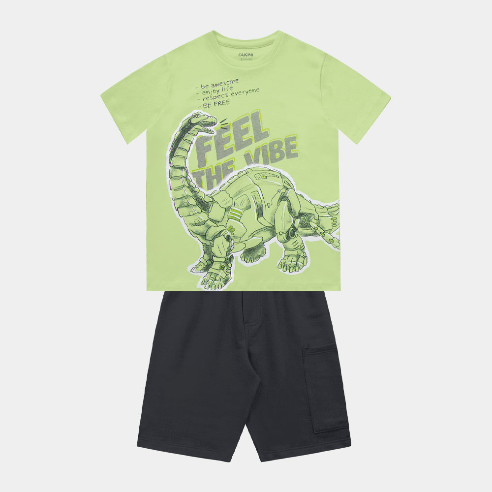 Conjunto Masculino Infantil em Malha Be Awesome