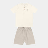 Conjunto Masculino Infantil Seja Feliz Pequeno Momentos