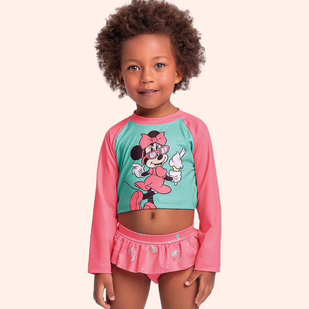 Conjunto Feminino Infantil Moda Praia