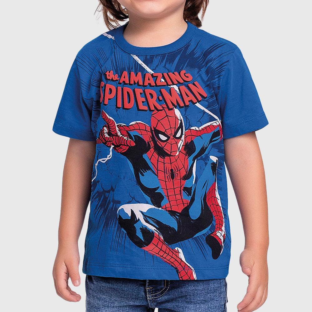 Camiseta Masculina Infantil Spider-Man