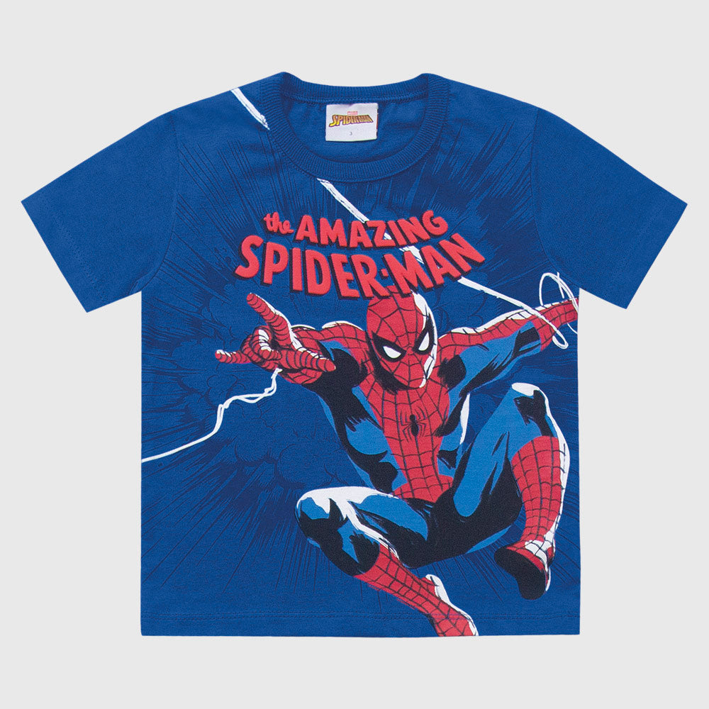 Camiseta Masculina Infantil Spider-Man