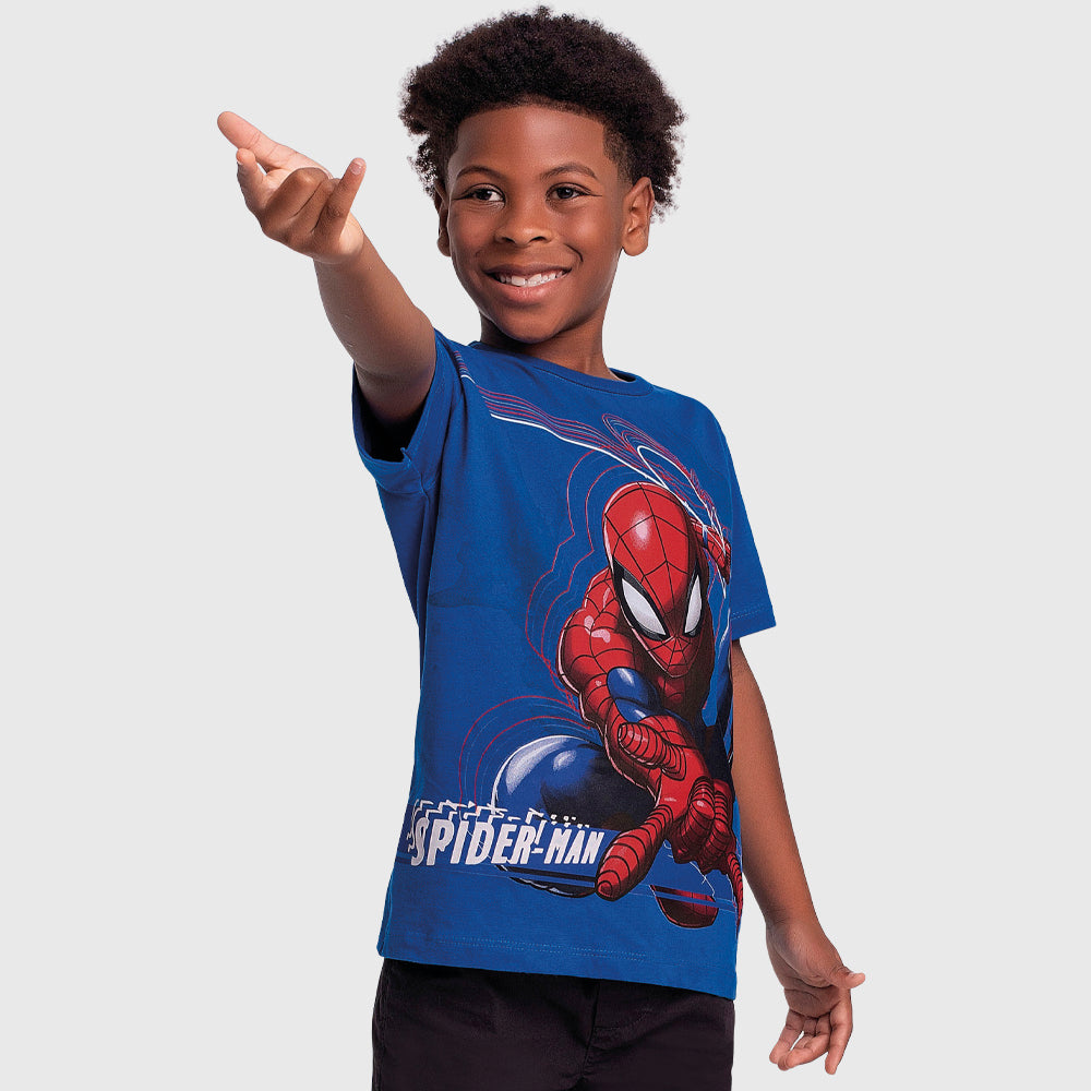 Camiseta Masculina Infantil Spider-Man