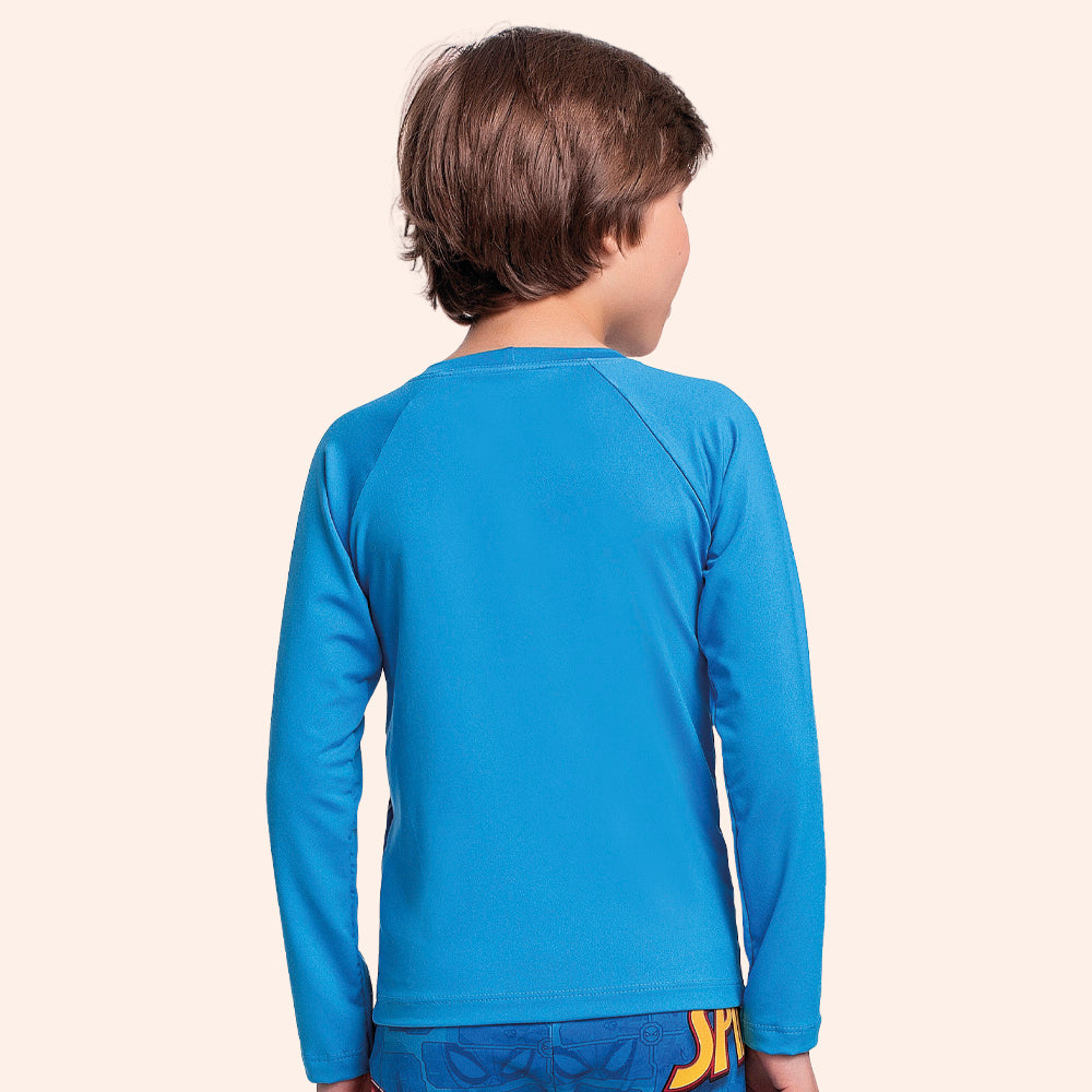 Camiseta Manga Longa Moda Praia Spider-Man