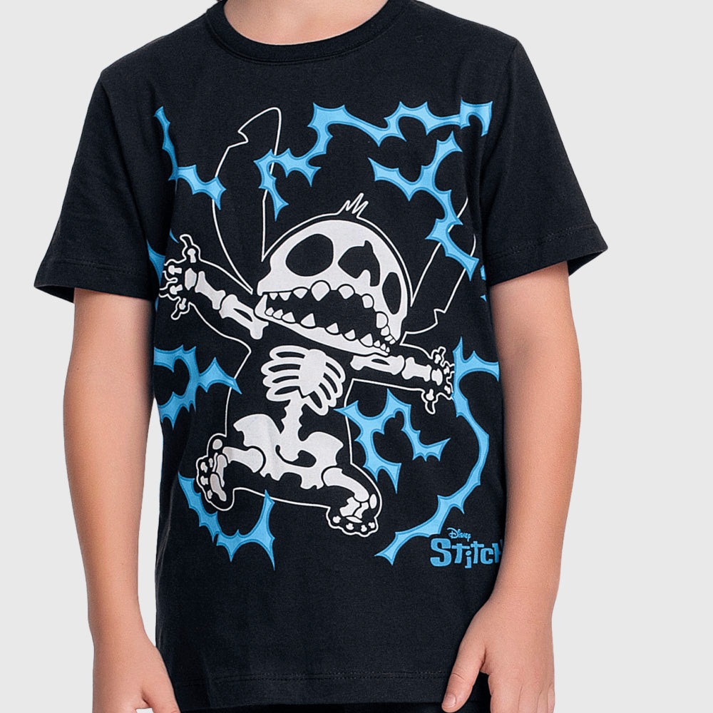 Camiseta Masculina Infantil Stitch