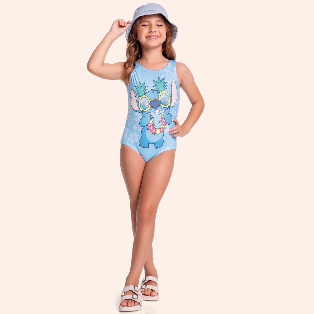 Maio Feminino Infantil Lilo e Stitch