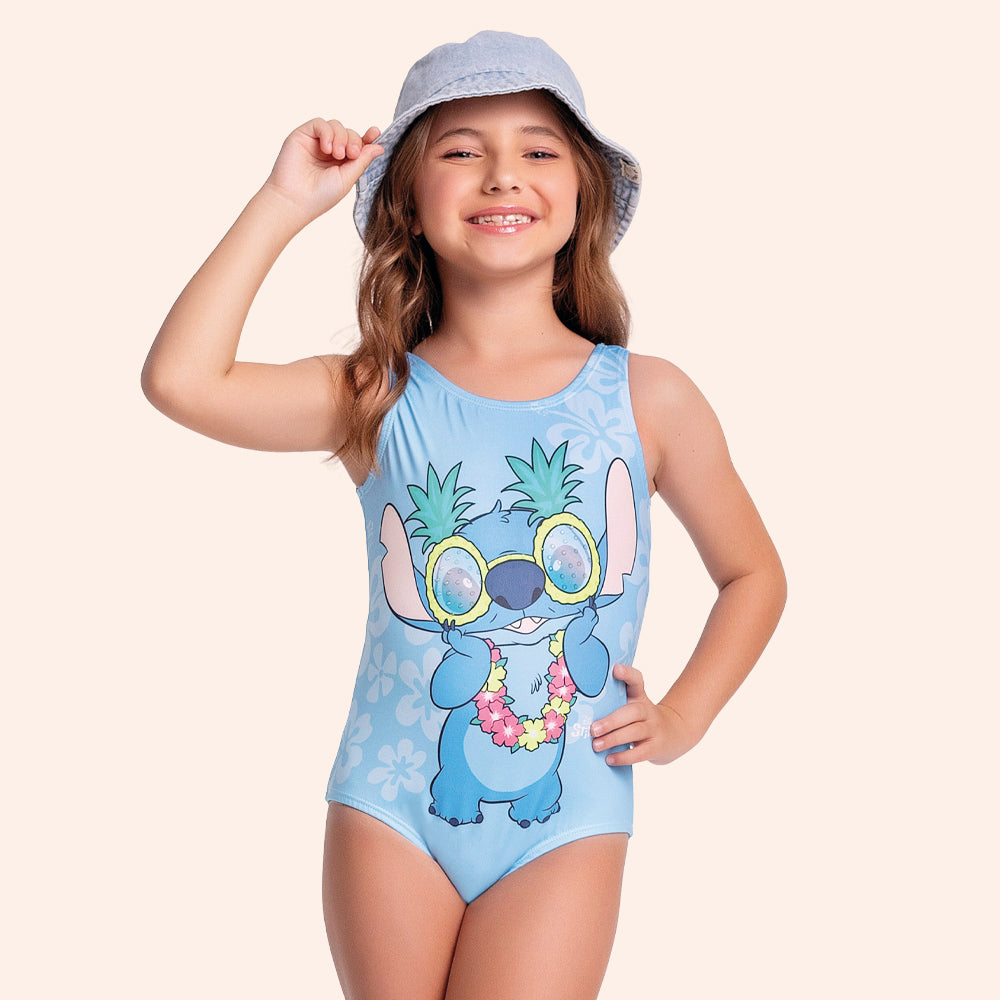 Maio Feminino Infantil Lilo e Stitch