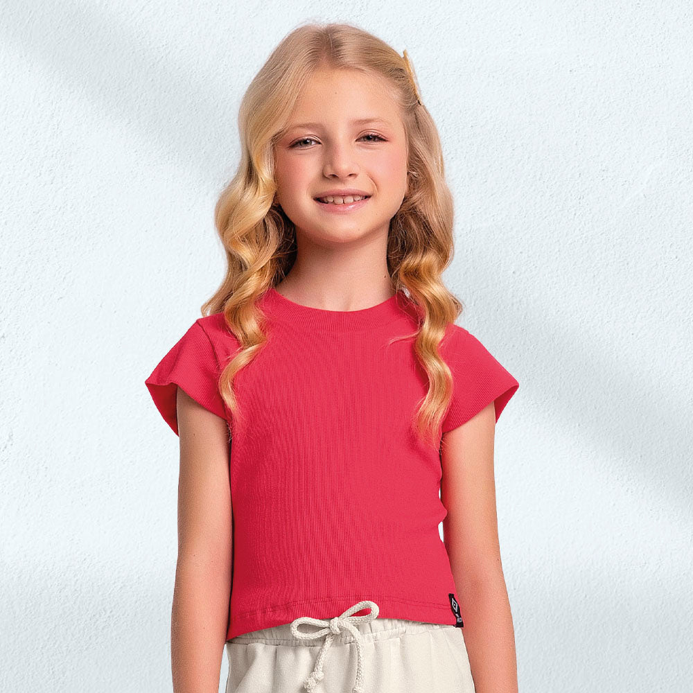 Blusa Feminina Infantil Canelada Mini Malista
