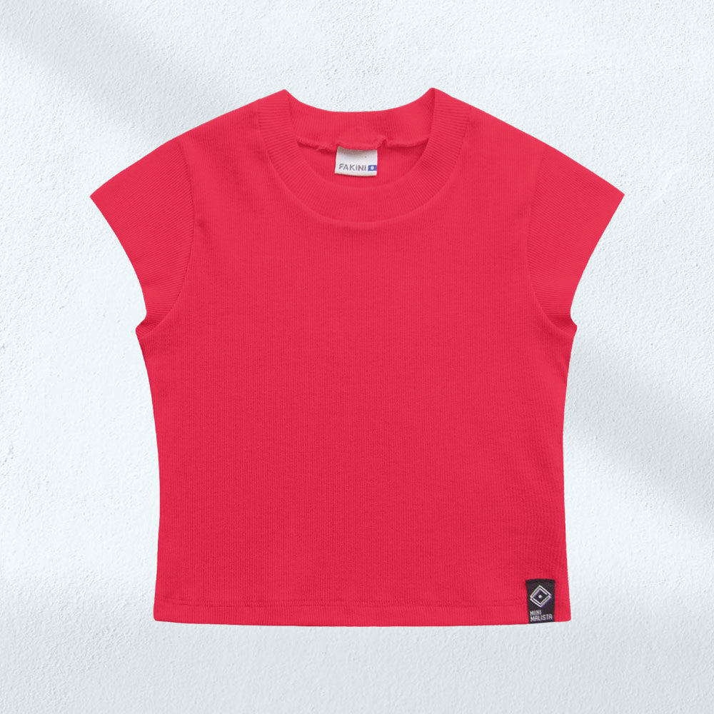 Blusa Feminina Infantil Canelada Mini Malista