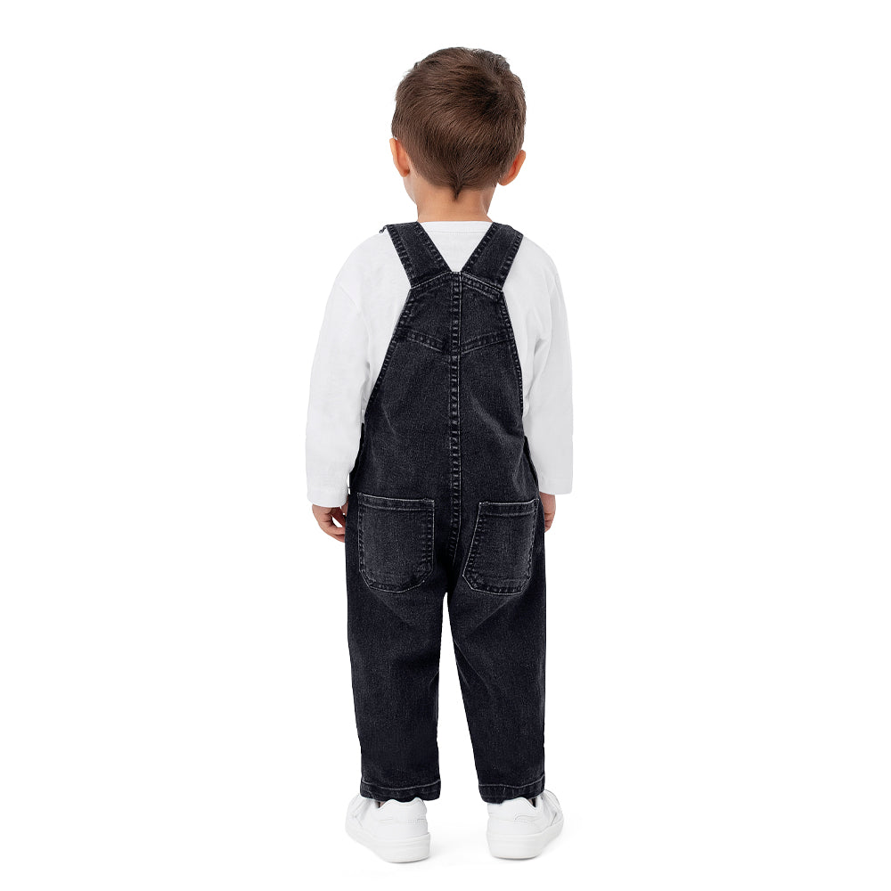 Jardineira Masculina Infantil Longa jeans