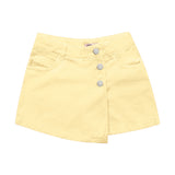 Shorts Feminina infantil Jeans Saia