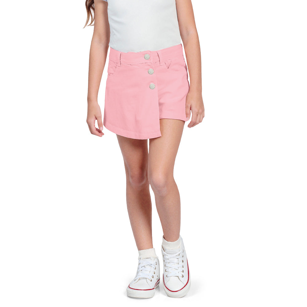 Shorts Feminino Infantil Jeans Saia