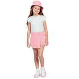 Shorts Feminina infantil Jeans Saia