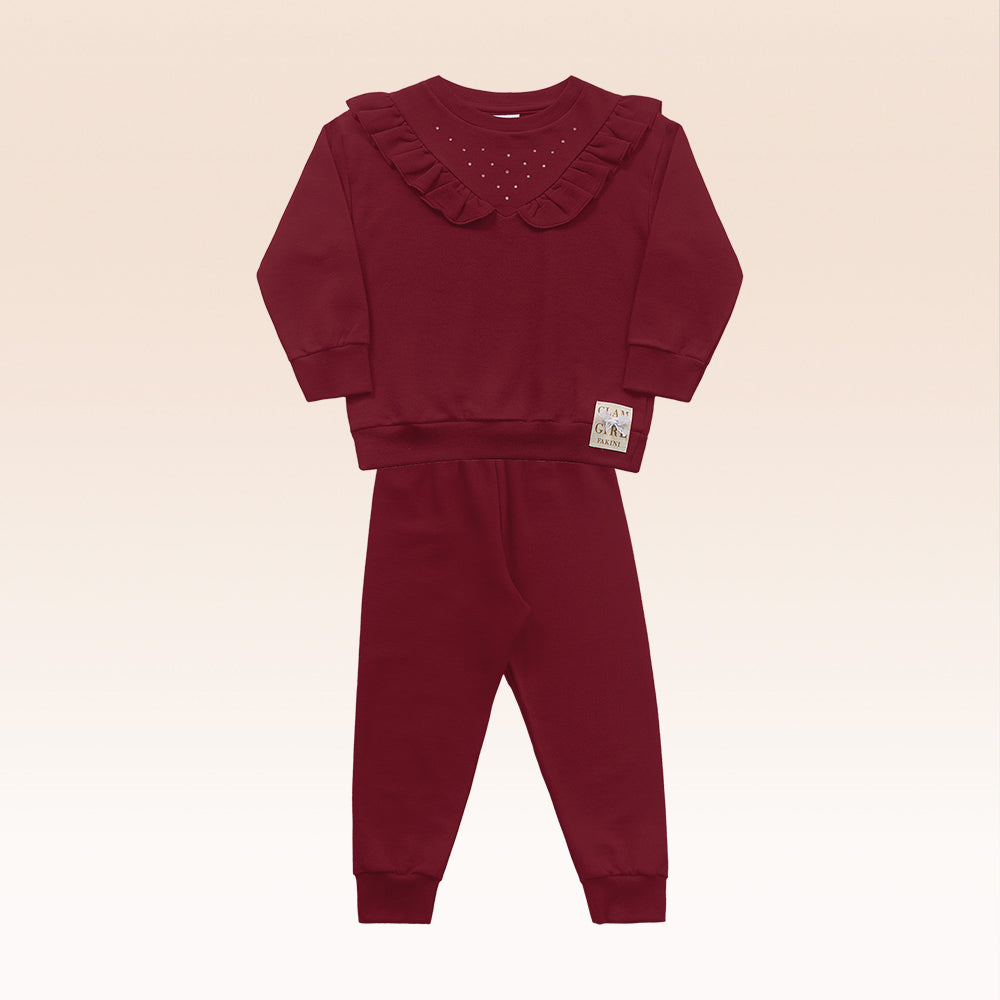 Conjunto Feminino Infantil Clam Girl Blusão e Calça  – Conforto, Qualidade e Estilo Exclusivo