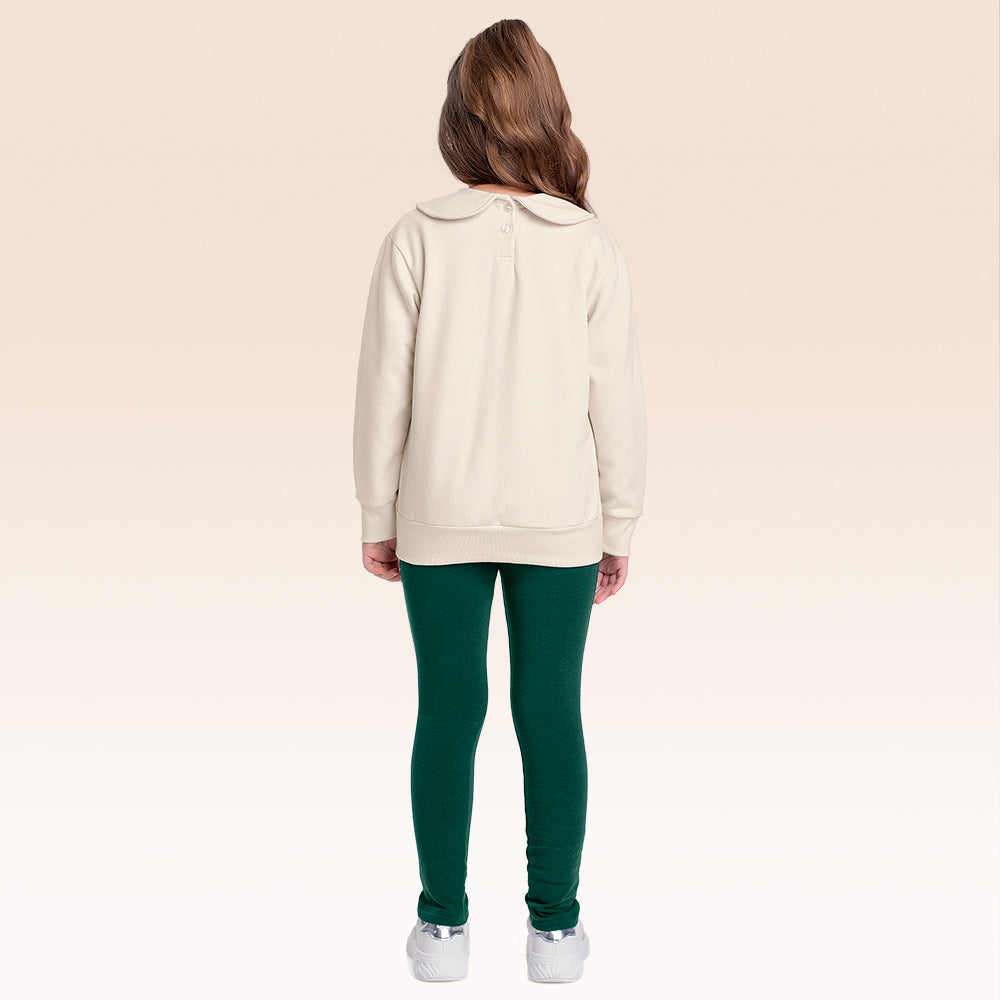Conjunto Infantil Feminino Blusão em Malha e Legging – Estilo, Conforto e Diversão