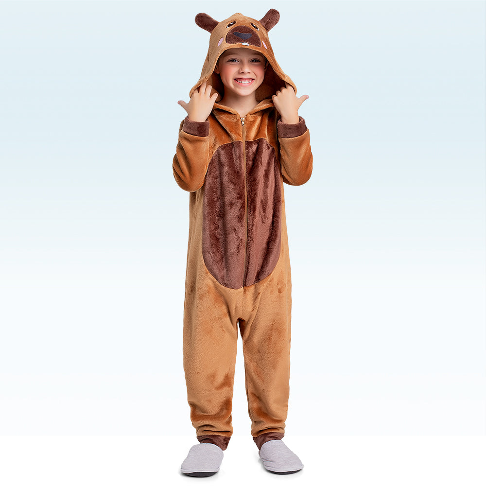 Kigurumi Unissex Infantil Animal – Conforto e Diversão em 100% Poliéster