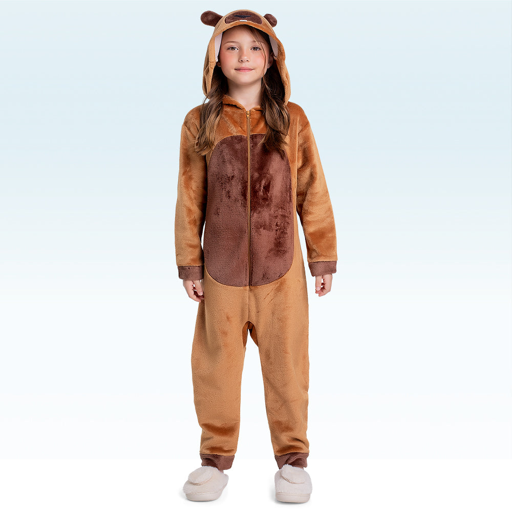 Kigurumi Unissex Infantil Animal – Conforto e Diversão em 100% Poliéster