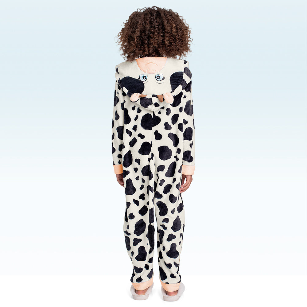 Kigurumi Feminino Infantil Vaquinha – Diversão e Conforto em 100% Poliéster