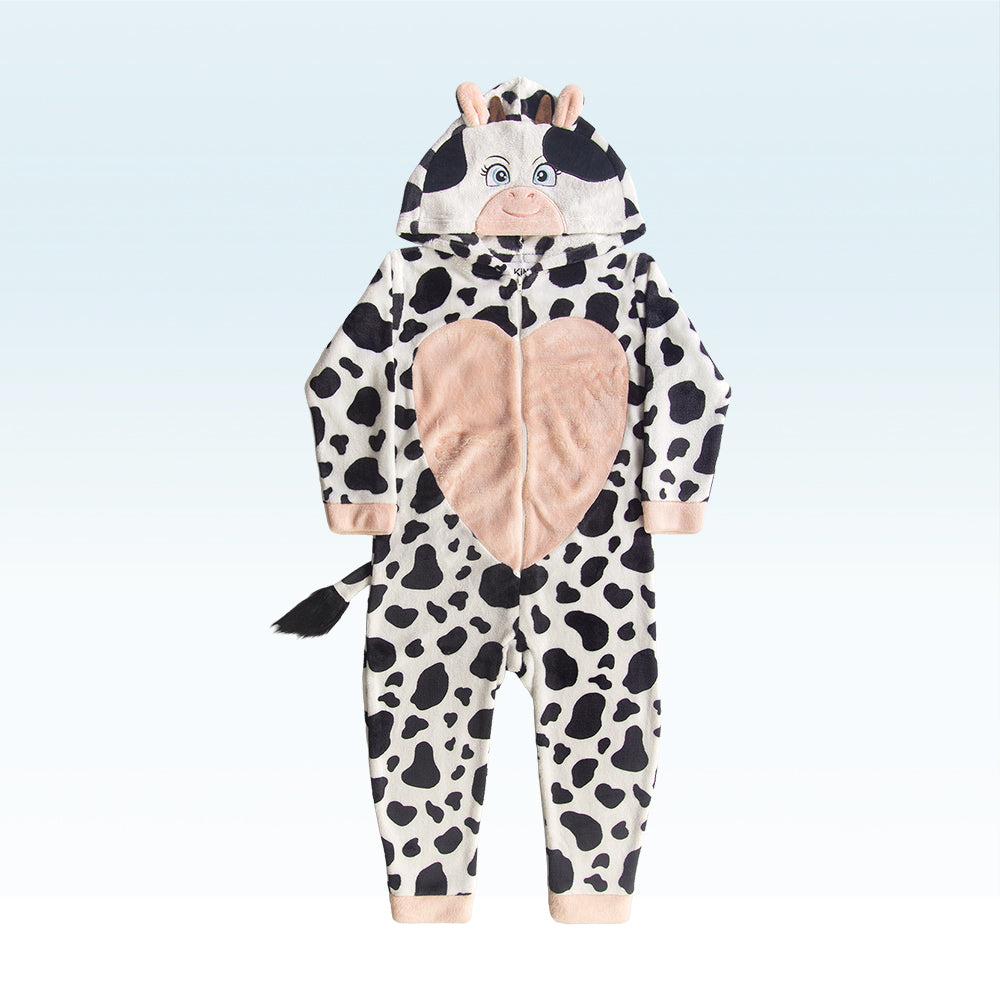 Kigurumi Feminino Infantil Vaquinha – Diversão e Conforto em 100% Poliéster