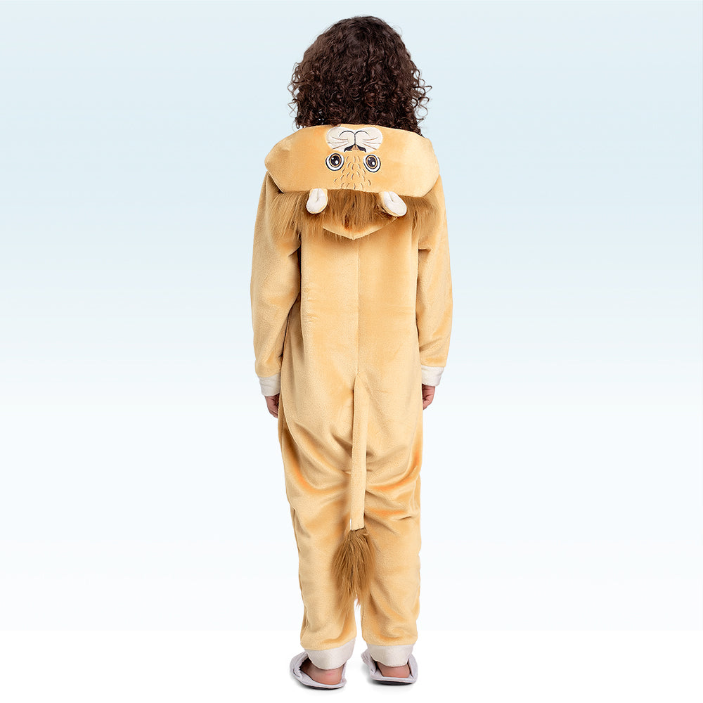 Kigurumi Masculino Infantil Leão – Conforto e Diversão em 100% Poliéster
