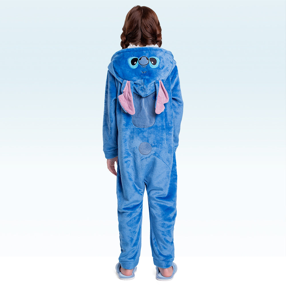 Kigurumi Unissex Infantil Stitch – Diversão e Conforto em 100% Poliéster