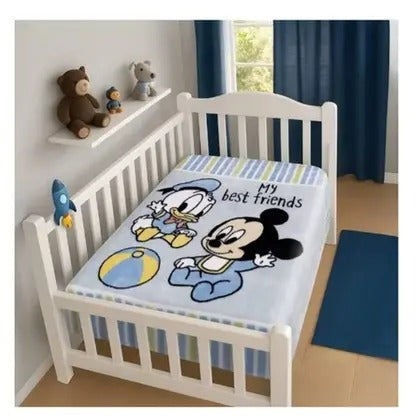 Cobertor Raschel Masculino Disney Baby Jolitex Azul Claro