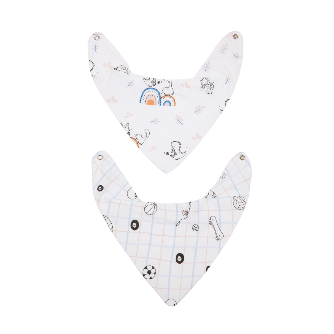 Kit Babador Bandana Papi Baby 150 Fios – 2 Unidades Tamanho Único Dino Esporte