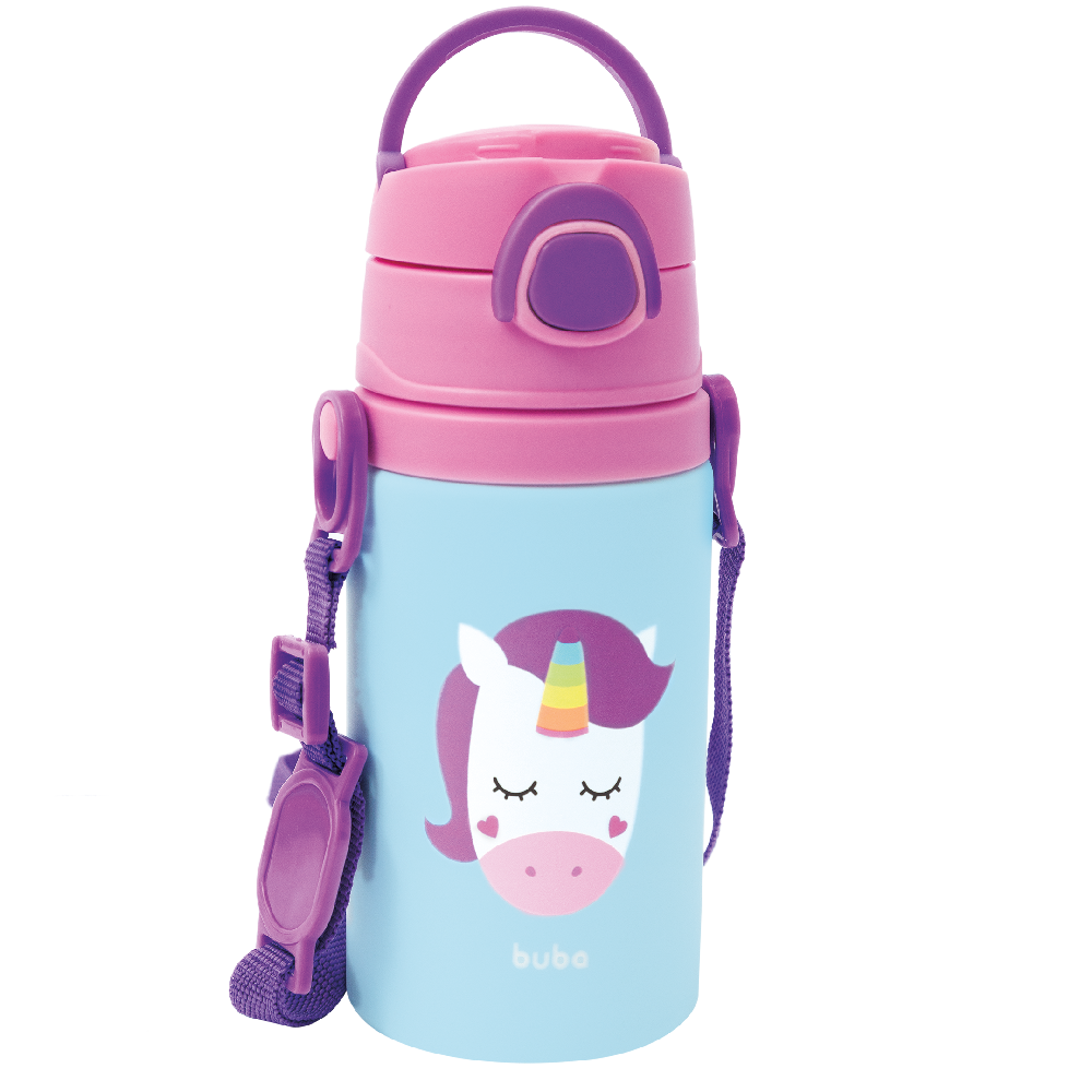 Garrafinha de Alumínio Animal Fun Unicórnio: Magia na sua Hidratação