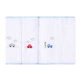Paninho de boca bordados papi 40cm x 40cm contém 03 un carros coloridos