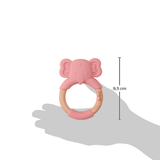 Mordedor Elefante em Silicone Rosa