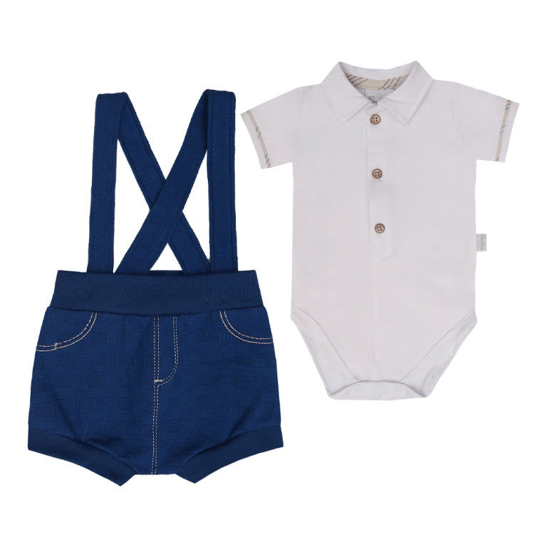 Conjunto Masculino Bebê Gola Polo Paraiso – Estilo Pequeno Cavalheiro