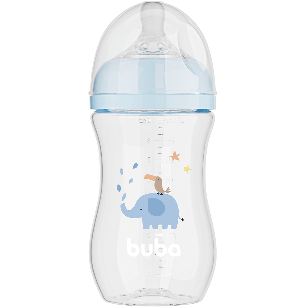 Mamadeira Easy Flow Buba Azul: Conforto e Praticidade para o seu Bebê 270ML