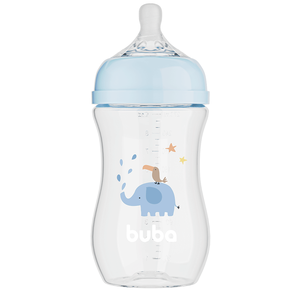 Mamadeira Easy Flow Buba Azul: Conforto e Praticidade para o seu Bebê 270ML