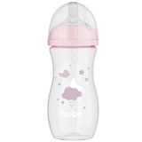 Mamadeira Easy Flow Buba Rosa: Conforto e Praticidade para o seu Bebê 330ML