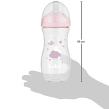 Mamadeira Easy Flow Buba Rosa: Conforto e Praticidade para o seu Bebê 330ML