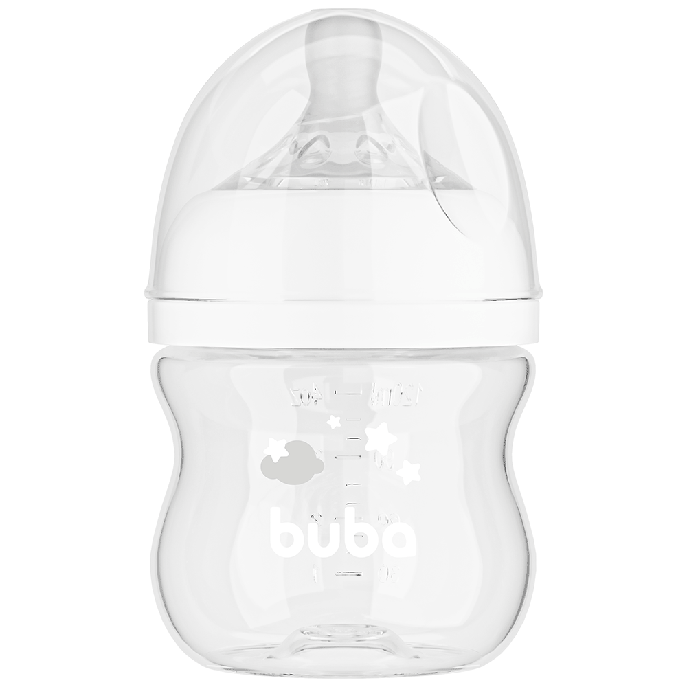 Mamadeira Easy Flow Nuvem Branca 120 ml Buba