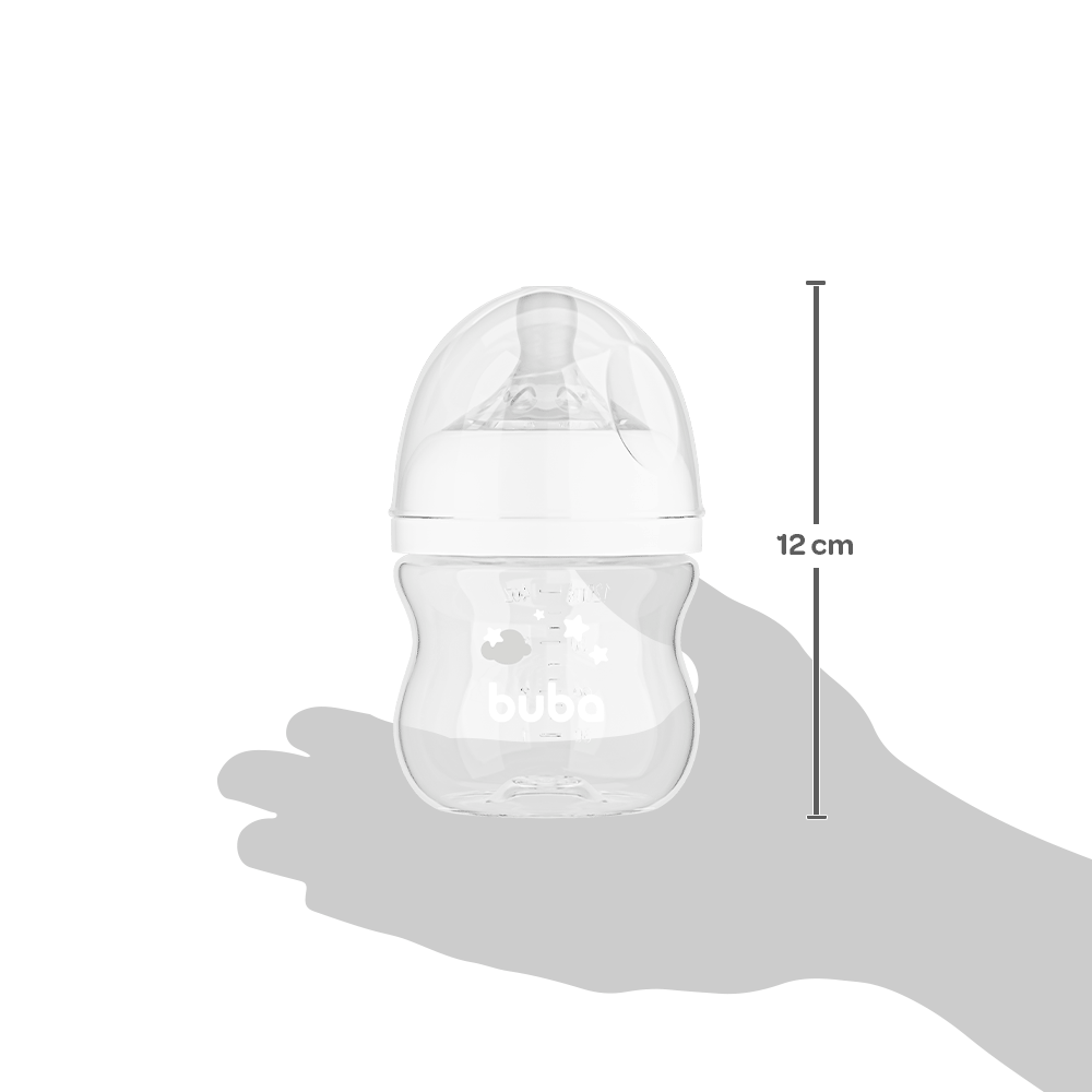 Mamadeira Easy Flow Nuvem Branca 120 ml Buba