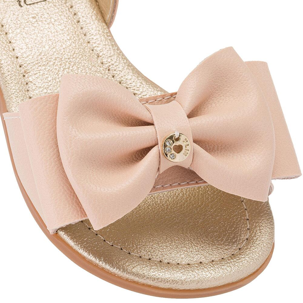 Sandália Feminina Infantil Laço Duplo Suami Mini